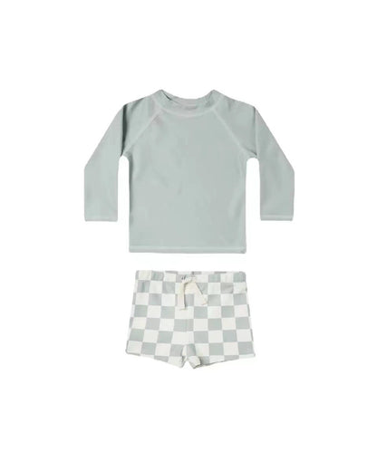 Children's Long-sleeve Two-piece Swimsuit