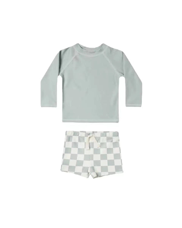Children's Long-sleeve Two-piece Swimsuit