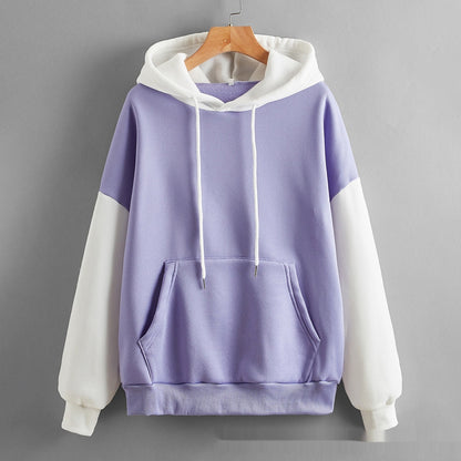 Women's Loose Patchwork Hoodies