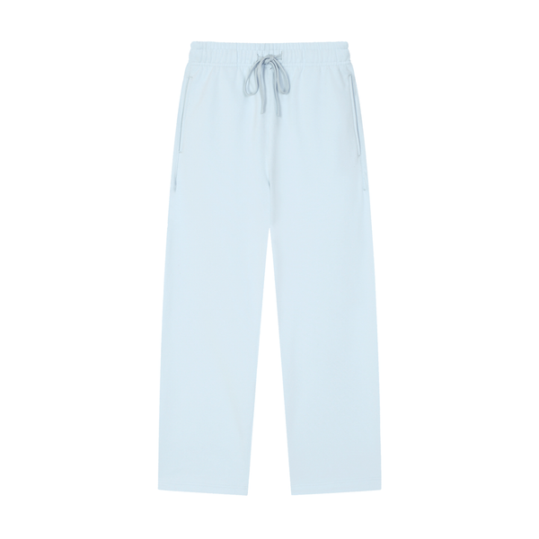 Solid Color Straight-Leg Sweatpants