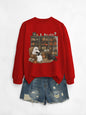 Womens Bookshelf Ghost Sweater
