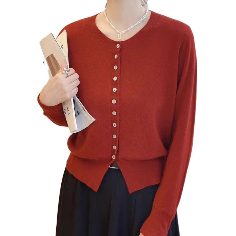 Knitted Sweater Small Cardigan Women