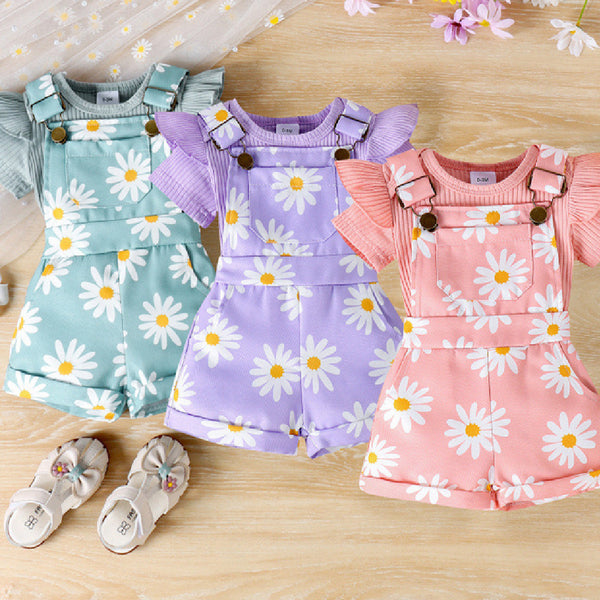 Bottom-covering Rompers Suspender Pants Baby Suit