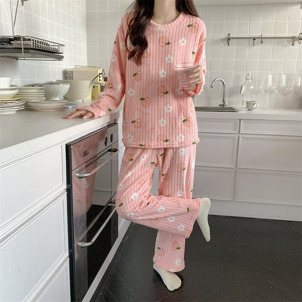 Autumn Winter Warm Pyjamas Sets