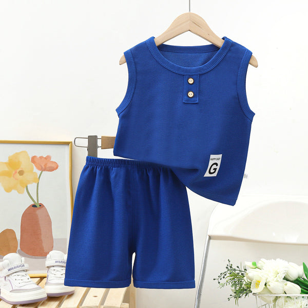 Baby Short-Sleeve Vest Two-Piece Set