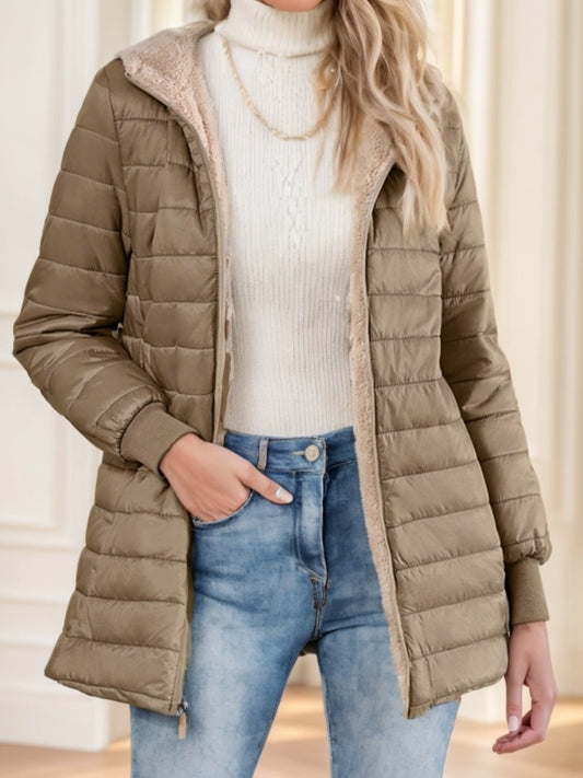 Aveloria Modichic Fleece Hooded Padded Coat