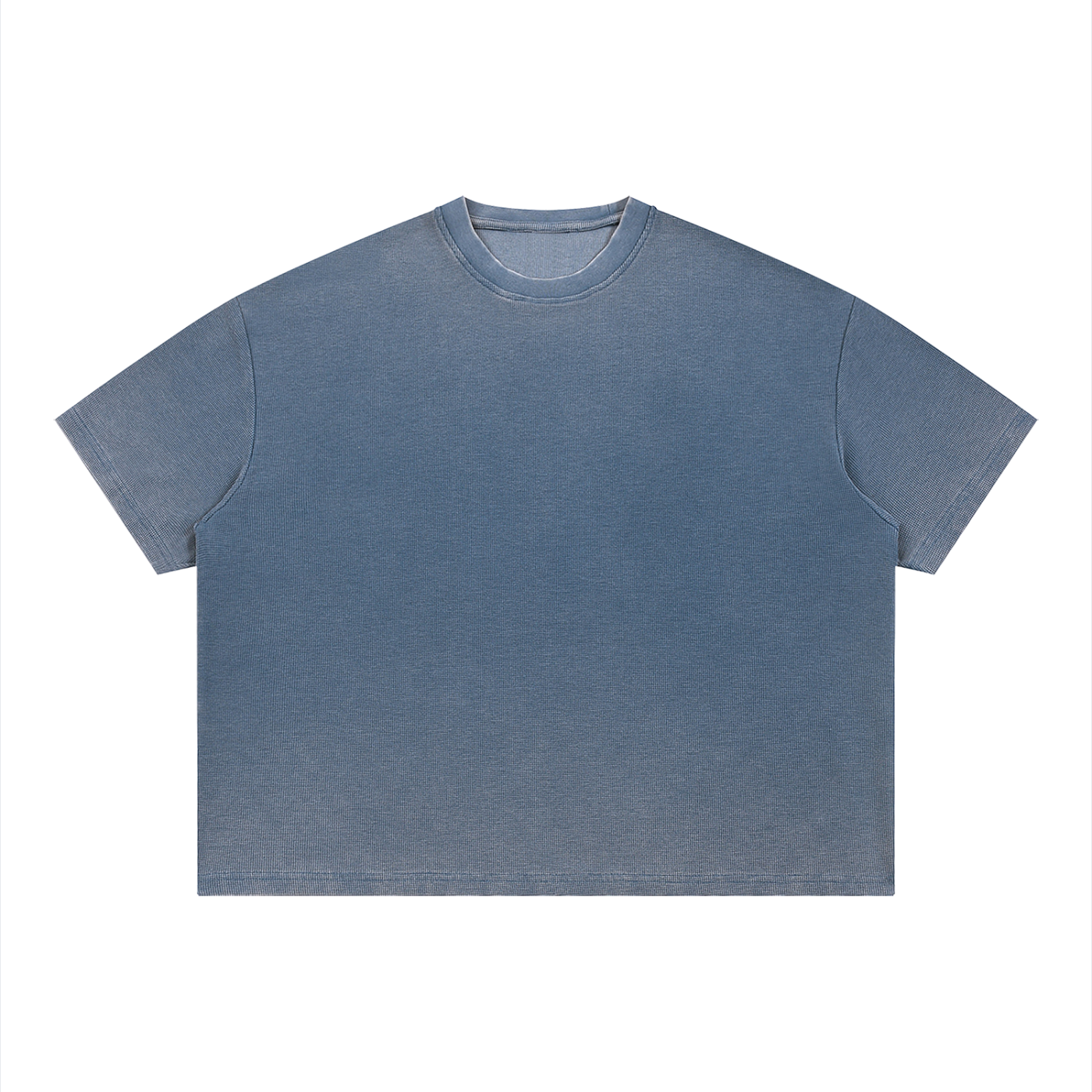 Unisex Vintage Wash Sunfade Boxy Waffle T-Shirt