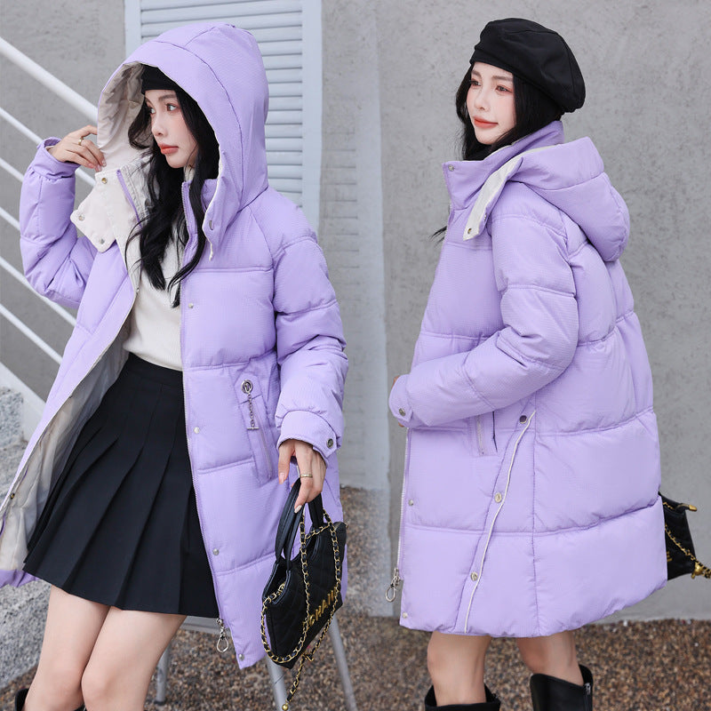 Women's down Coat Mid-length Thickened
