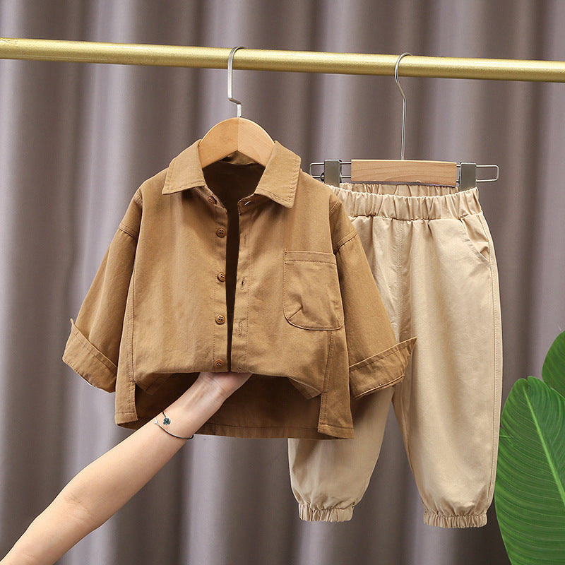 Boys Long Sleeve Three-piece Suit