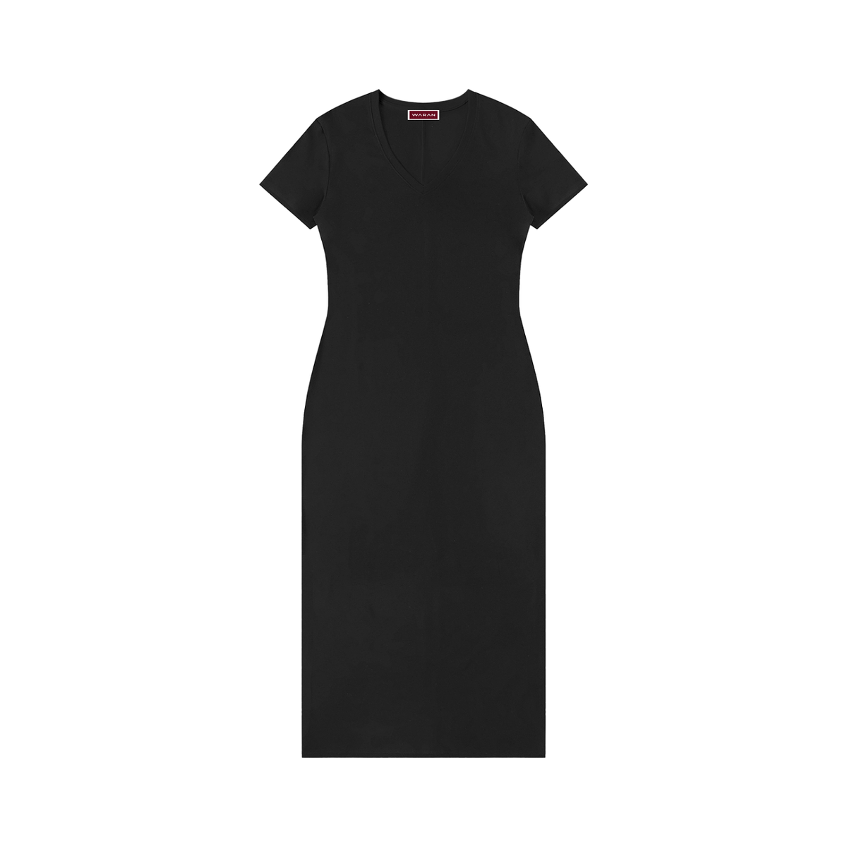 Women's V-Neck Short Sleeve Maxi Dress 260GSM