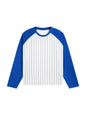 Unisex Striped Raglan Long Sleeve T-Shirt