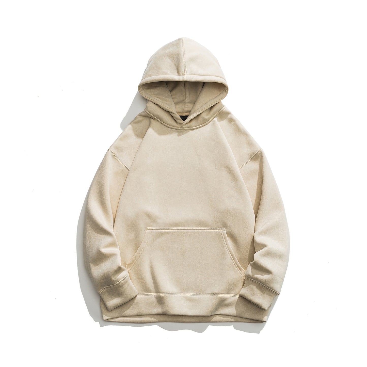 Suede Hooded Sweater
