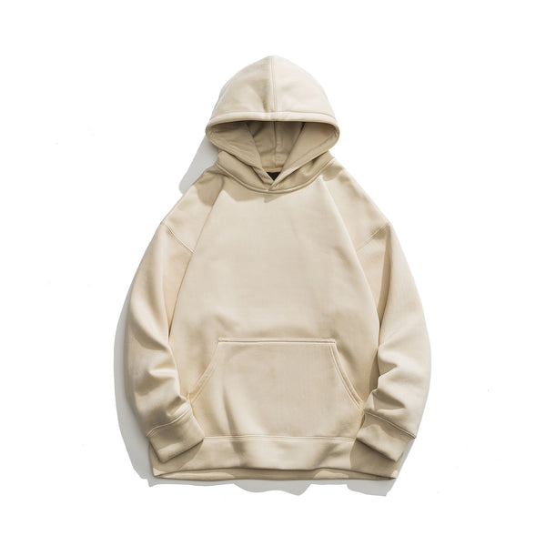 Suede Hooded Sweater