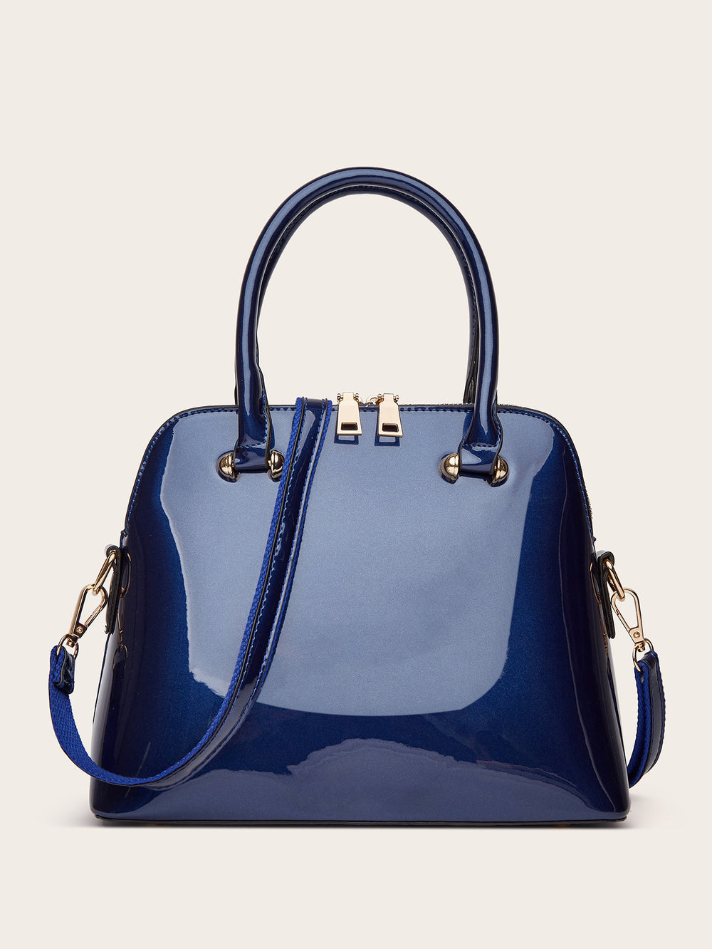 Women's PU Leather Shiny Tote Bag