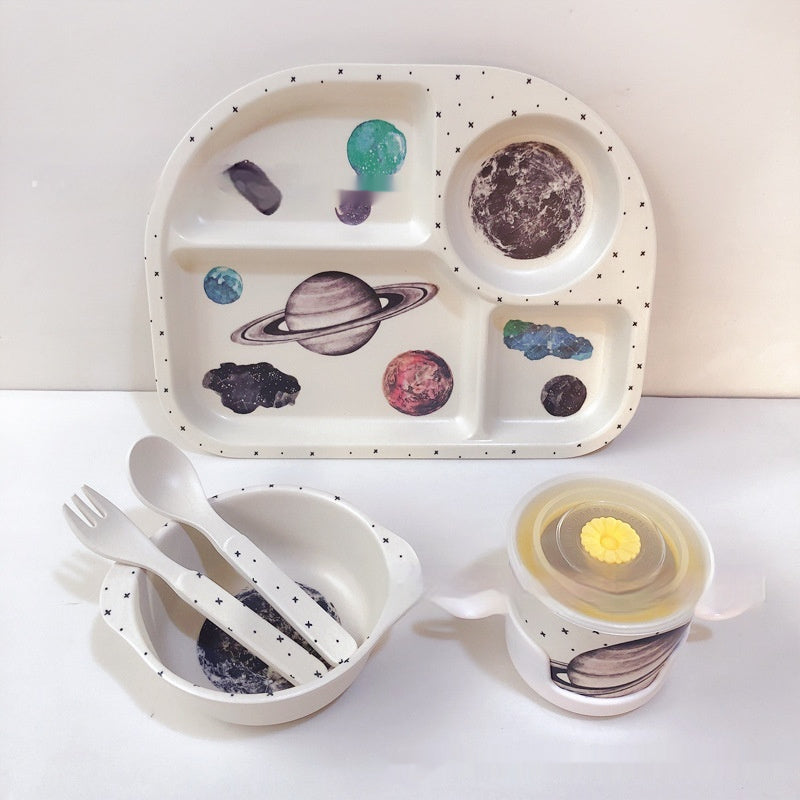 Bamboo Compartment Dinner Plate set