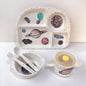 Bamboo Compartment Dinner Plate set