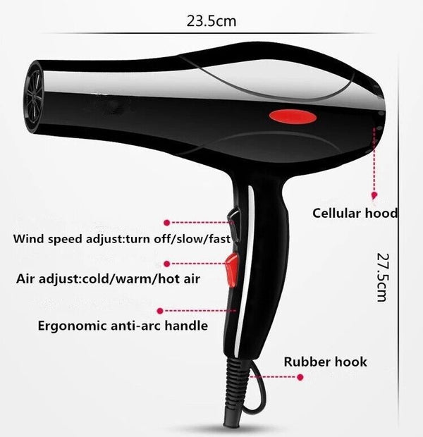 2200W Hair Dryer with Concentrator Nozzle