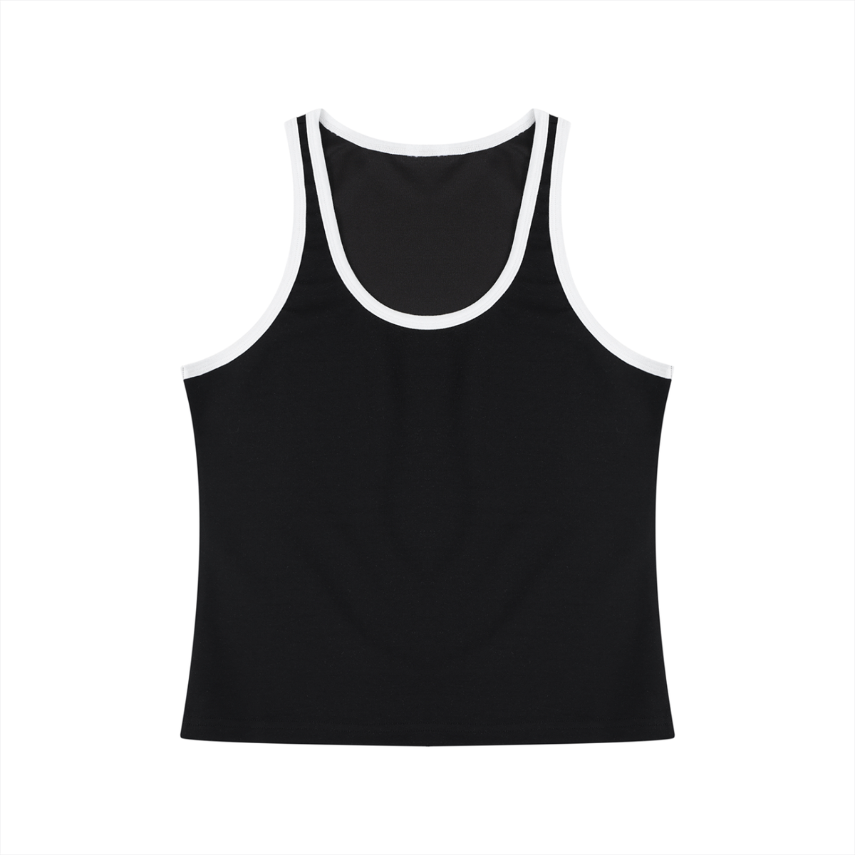 Women's Color Block Cropped Tank Top 220GSM