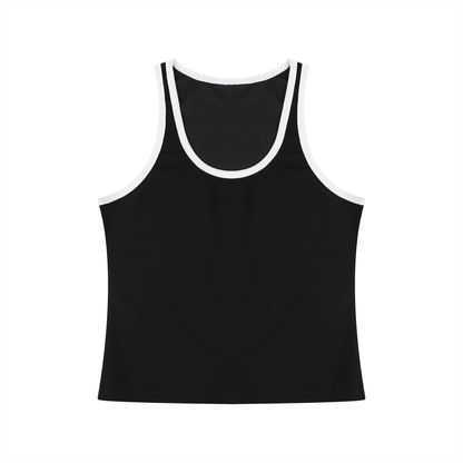 Women's Color Block Cropped Tank Top 220GSM