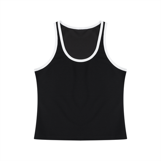 Women's Color Block Cropped Tank Top 220GSM