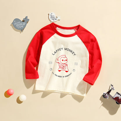 Children's Long-sleeved T-shirt Pure Cotton