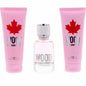 Women's Perfume Set Dsquared2 WOOD POUR FEMME 3 Pieces