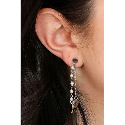 Ladies' Earrings Amen EQUBV Silver