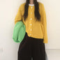 Women's round-neck sweater cardigan