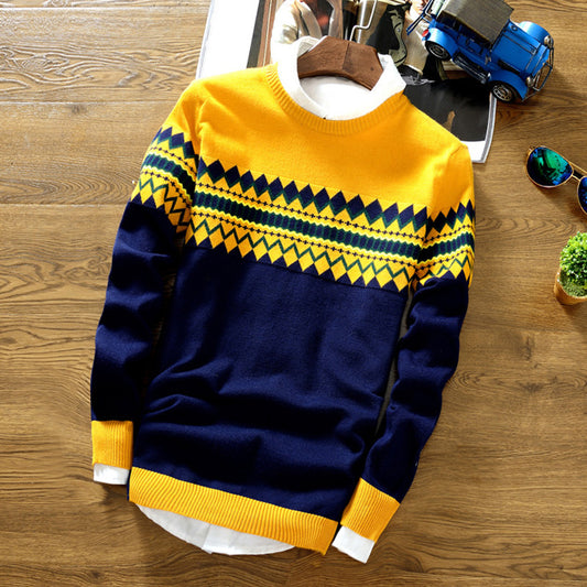 Mens wool knitted sweater