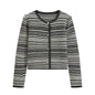 striped knitted sweater for women
