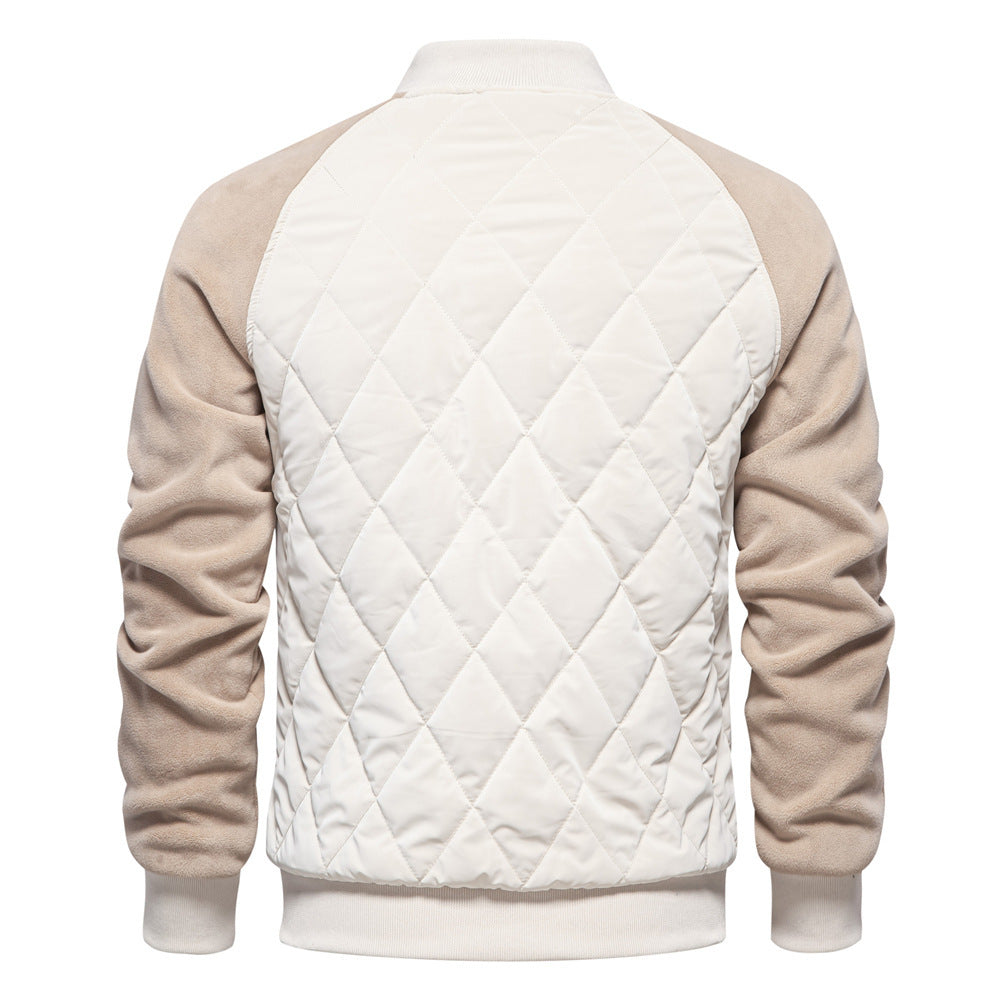 Mens Stitching Raglan Sleeve Coat