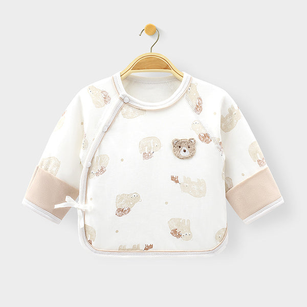 Grenouillère bébé en coton - Ouverture dos à mi-hauteur