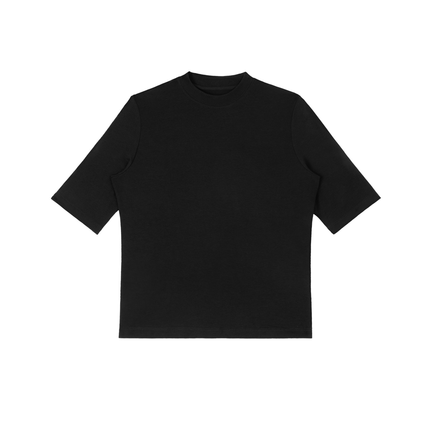 Womens Mock Neck Short Sleeve T-Shirt
