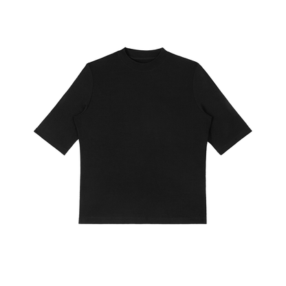 Womens Mock Neck Short Sleeve T-Shirt