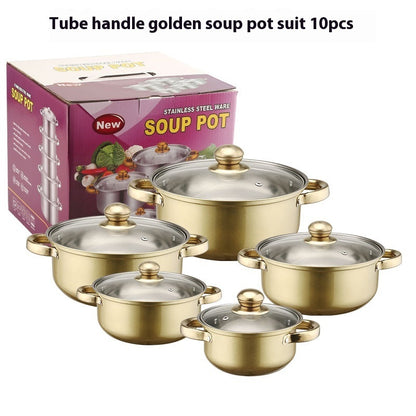 Stainless Steel Colorful 10-piece Set