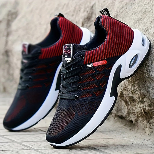 Men's Athletic Training Shoes - Comfortable Low Top Sneakers with Lace-Up Closure