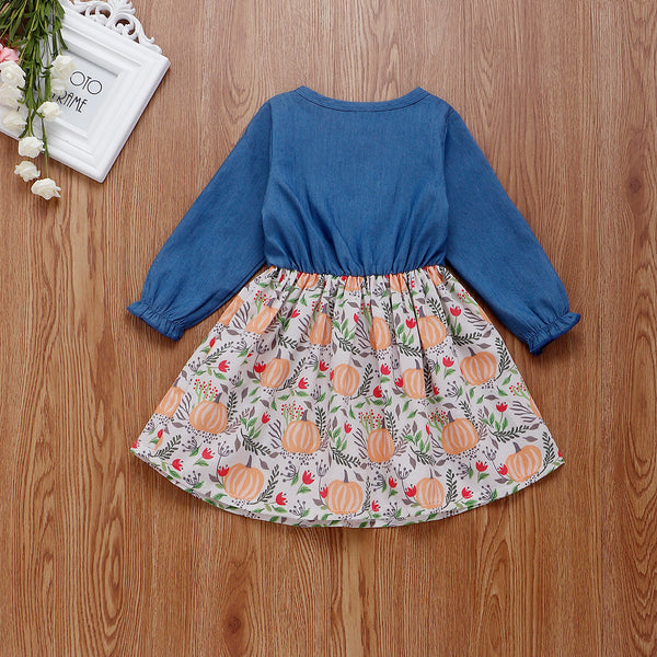 Denim patchwork dress - Stuffs & Savers