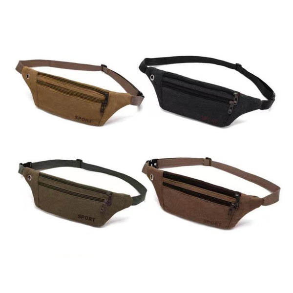 Men's Thick Canvas Messenger Bag - Stuffs & Savers
