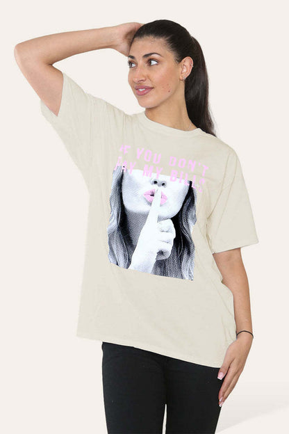 Haut T-shirt imprimé à manches courtes pour femme