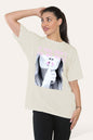 Haut T-shirt imprimé à manches courtes pour femme