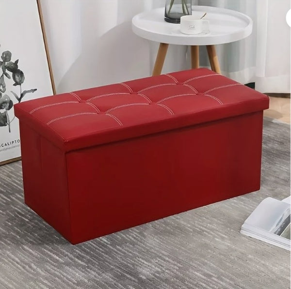 76cm Folding Storage Ottoman Bench