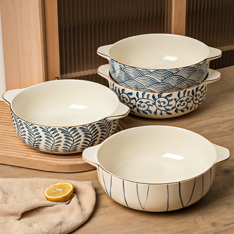 Ceramic Binaural Baked Rice Bowl