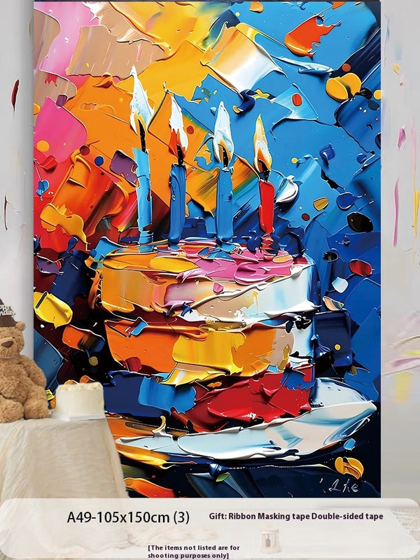 Birthday Party Layout Background Wall