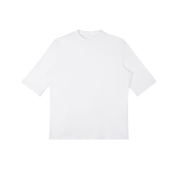 Womens Mock Neck Short Sleeve T-Shirt