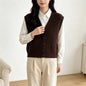V-neck vest sweater for women