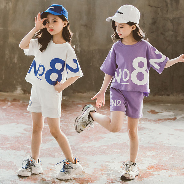Children's Wear Girl Short-sleeved