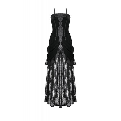 Robe longue en velours et dentelle « Vampiress Royal » Dark in Love