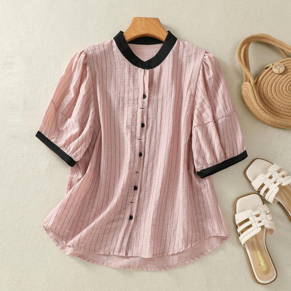 Puff-Sleeve Summer Blouse