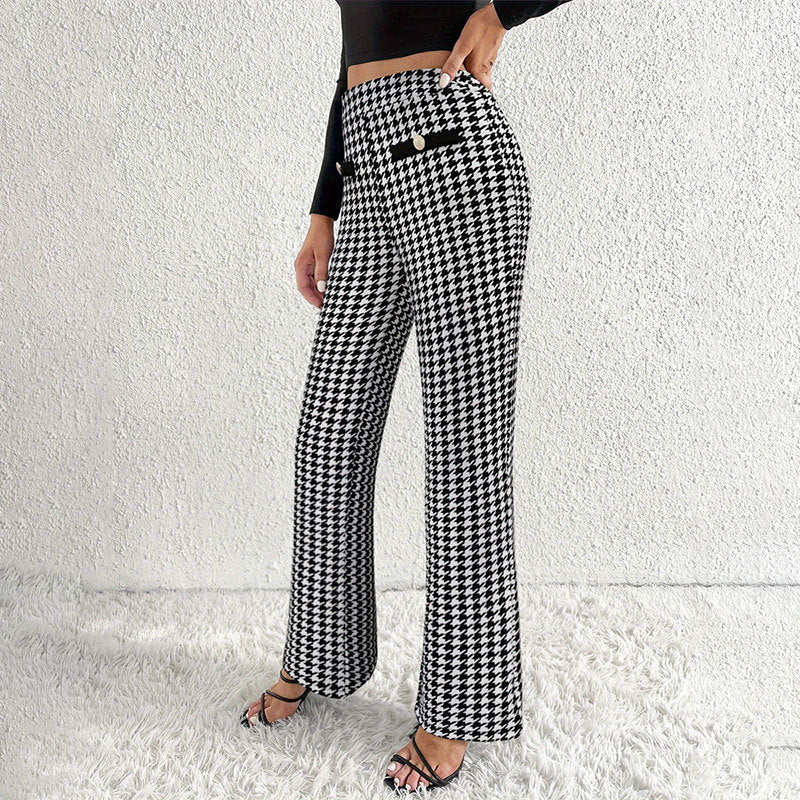 Straight Wide Leg Pants Trousers