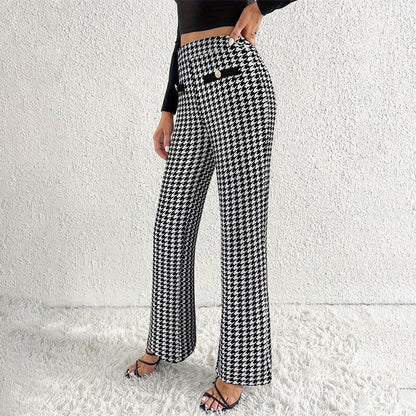 Straight Wide Leg Pants Trousers